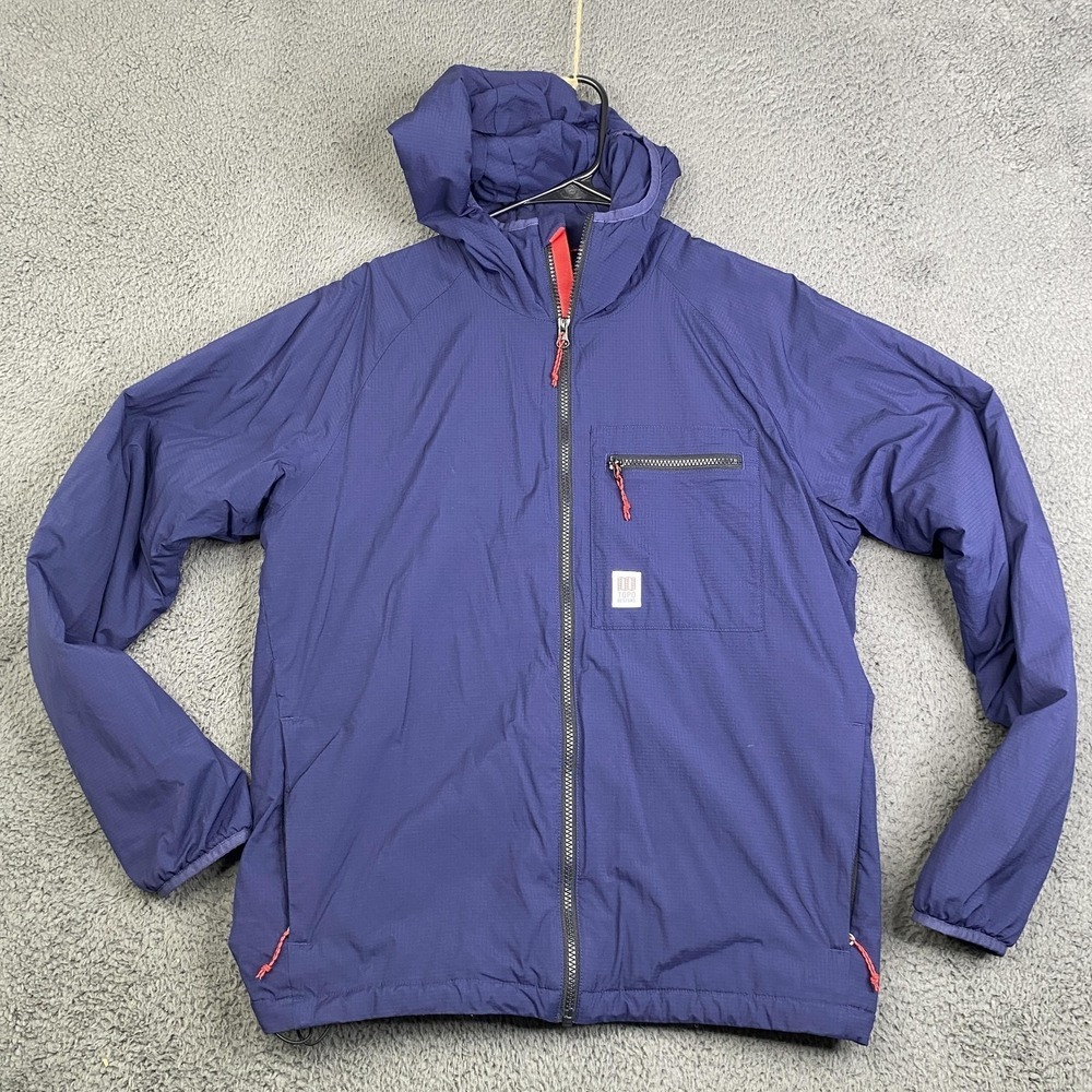 Topo Designs Jacket Mens Medium Insulated Primaloft Ripstop Full Zip Hoodie